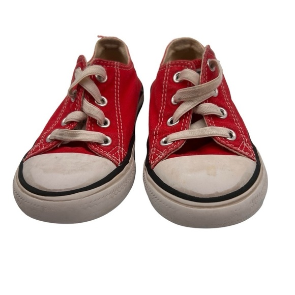 Converse Red Slip On Sneakers Size 7 Toddler - Picture 3 of 8